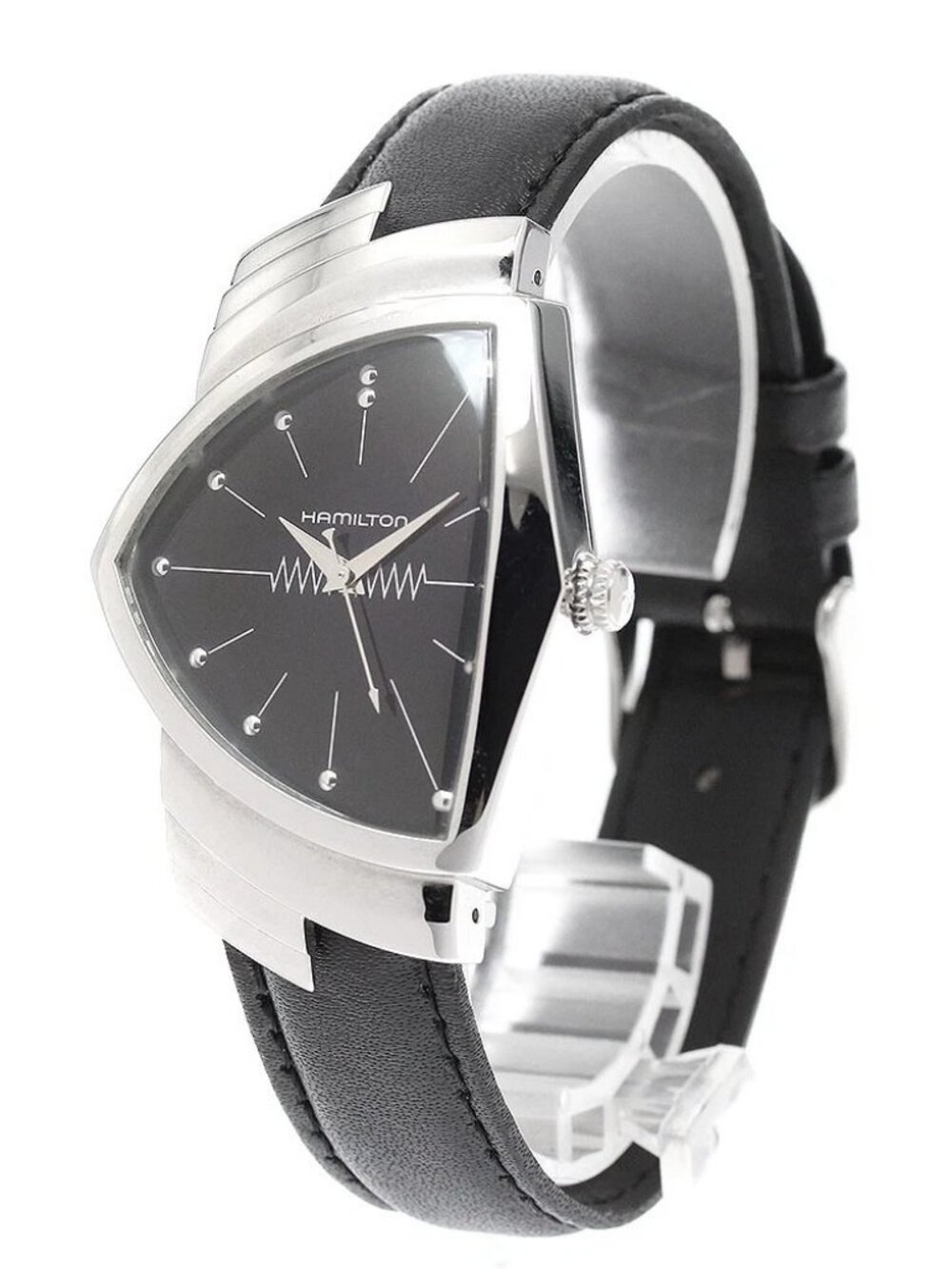HAMILTON Ventura H244112 black Dial Quartz Men's Watch_938965